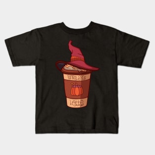 Pumpkin spice wizard latte Kids T-Shirt